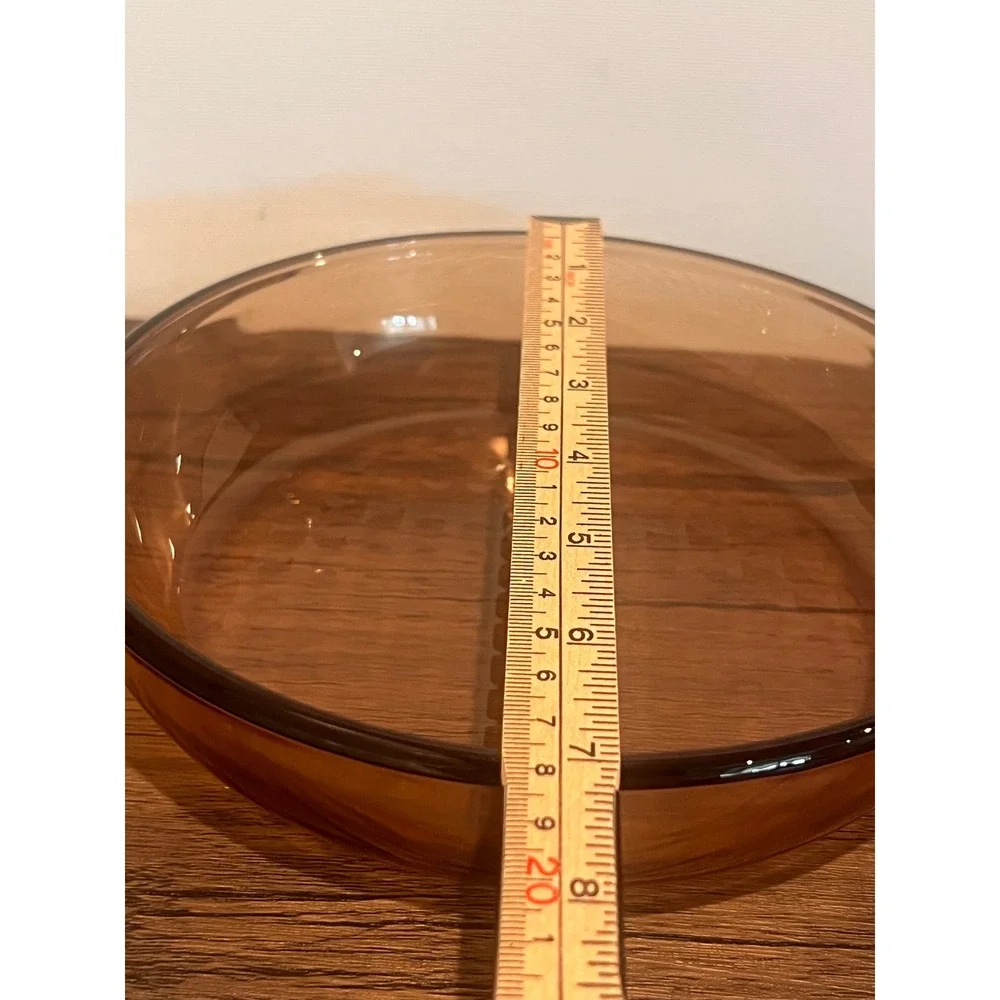 Visions Corning Skillet Frying Pan Brown Glass 7